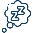 Icon representing snoring reduction with 'Z' symbols